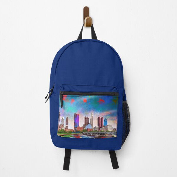 Item preview, Columbus Skyline Graffiti Art – Colorful Abstract Cityscape designed and sold by Phat Dog Designs .