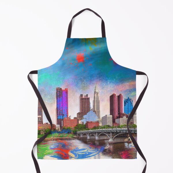 Item preview, Columbus Skyline Graffiti Art – Colorful Abstract Cityscape designed and sold by Phat Dog Designs .