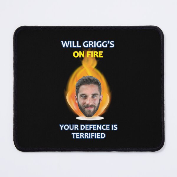 Item preview, Will Grigg's on Fire Your Defence is Terrified (no background) designed and sold by KookyCool.