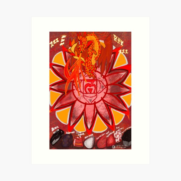 Item preview, Root chakra dragon designed and sold by indigenousCocoa.