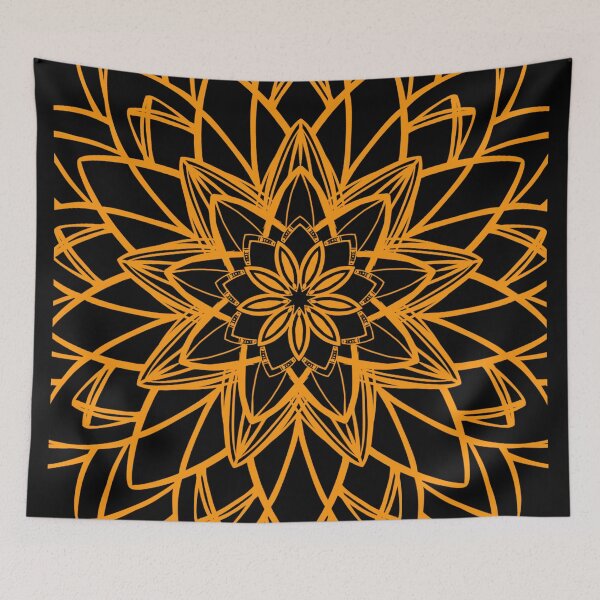 Item preview, Black 8 Petal Mandala Sacral designed and sold by bfg-adam.