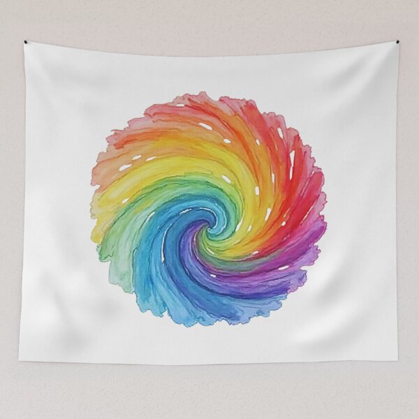 Item preview, Rainbow Pride Flag Abstract Art – LGBTQ+ Art Design designed and sold by Travelslightly.