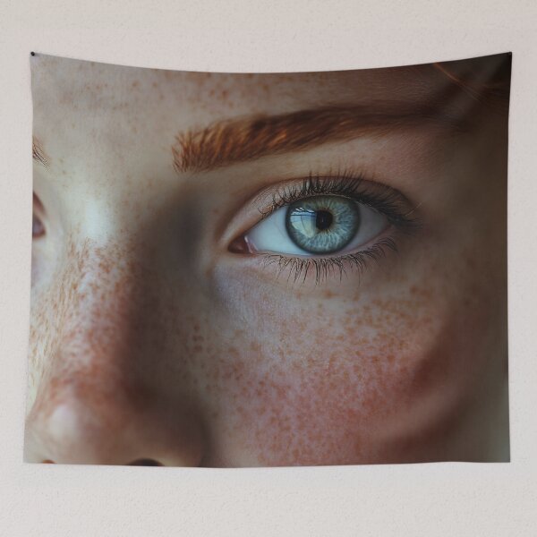 Item preview, Young person with striking blue eyes designed and sold by anytka.