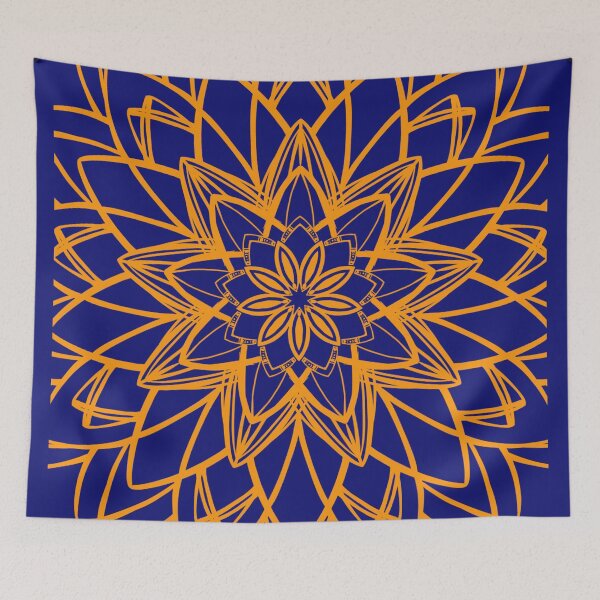 Item preview, Navy 8 Petal Mandala Sacral designed and sold by bfg-adam.