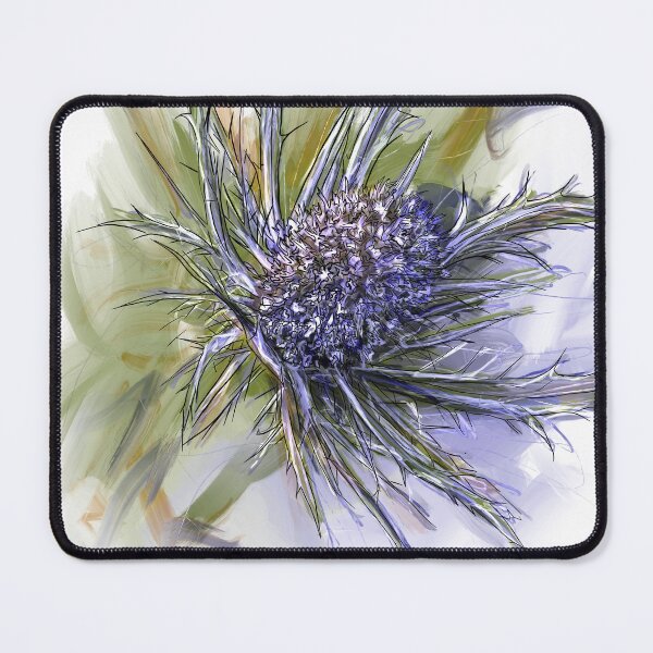 Item preview, Alpine Sea Holly Botanical Art – Nature-Inspired Illustration designed and sold by Coral Leontine Arts.