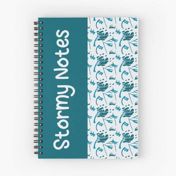 Item preview, Stormy Notes spiral notebook designed and sold by AHkreativ_Design.