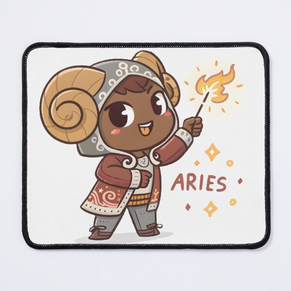 Item preview, Aries (March 21 - April 19) – The Fiery Leader designed and sold by HoneyNutCrisis.