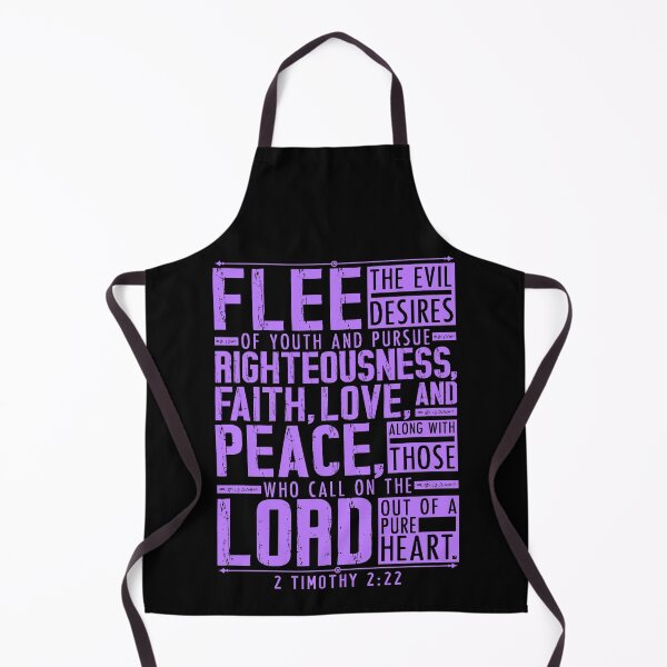 Item preview, 2 Timothy 2:22 Flee The Evil Desires Of Youth designed and sold by plushism.