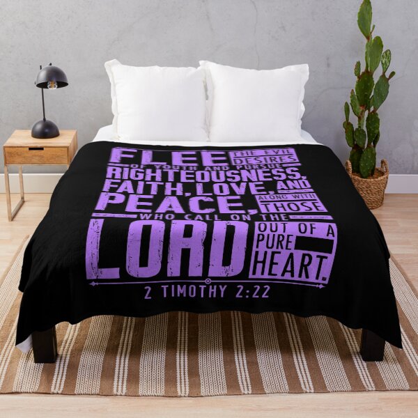 Item preview, 2 Timothy 2:22 Flee The Evil Desires Of Youth designed and sold by plushism.