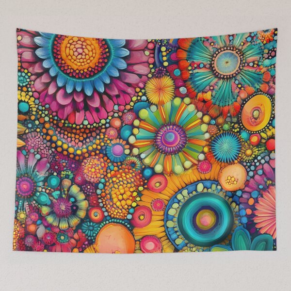 Item preview, Vibrant floral patterns shine designed and sold by anytka.