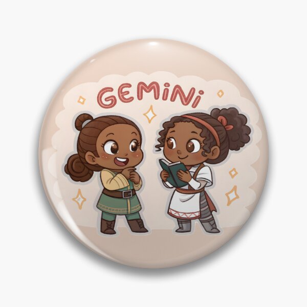 Item preview, Gemini (May 21 - June 20) – The Playful Twin  designed and sold by HoneyNutCrisis.