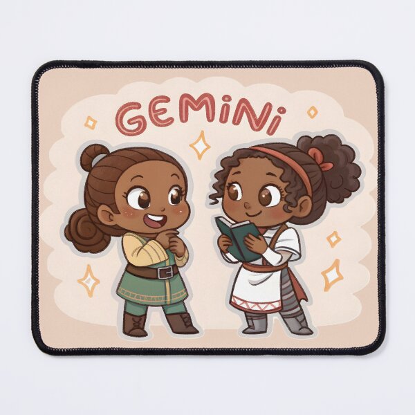 Item preview, Gemini (May 21 - June 20) – The Playful Twin designed and sold by HoneyNutCrisis.
