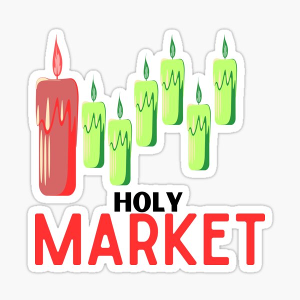 Vista previa del artículo con la obra «Mercado Santo», diseñado y vendido por HOLYPROFITS.