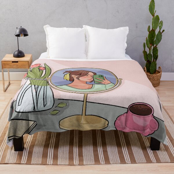 Item preview, A woman taking a selfI’m in the mirror designed and sold by Hessah-HA.
