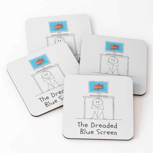 Item preview, Funny The Dreaded Blue Screen Cartoon. designed and sold by MPC-Mince-Pies.