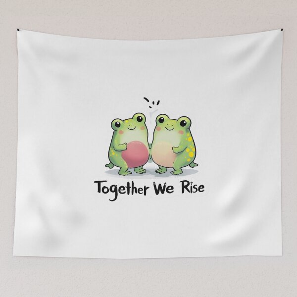 Item preview,  Frogs Friendship Together We Rise designed and sold by Mr-wow.