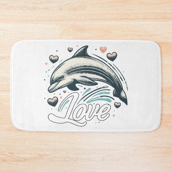 Item preview, Dolphin Love Valentines Day Vintage designed and sold by TomFrontierArt.