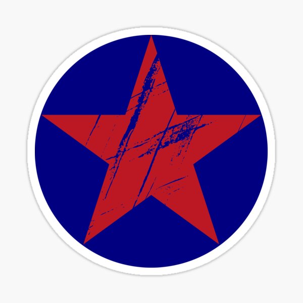 Item preview, Vintage Red Star – Classic Symbol on a Dark Blue Background designed and sold by Marcus Echo Wear.