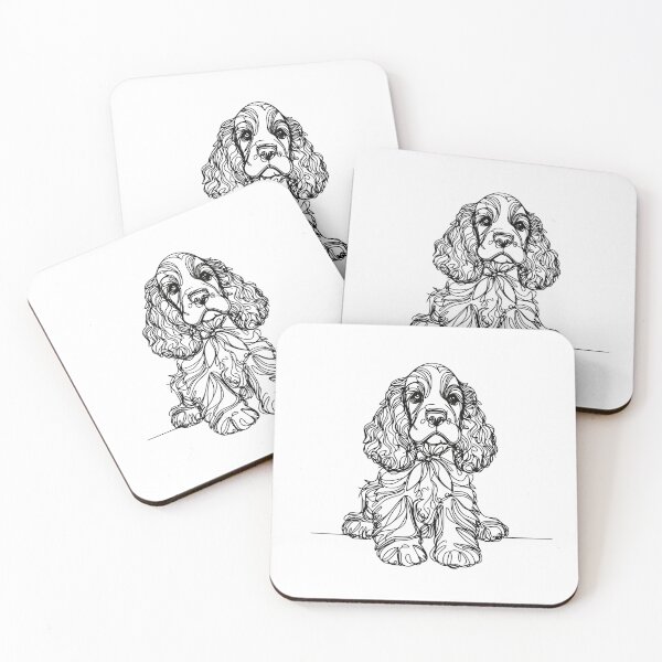 Item preview, Cocker Spaniel Line Art designed and sold by SmartPooch.