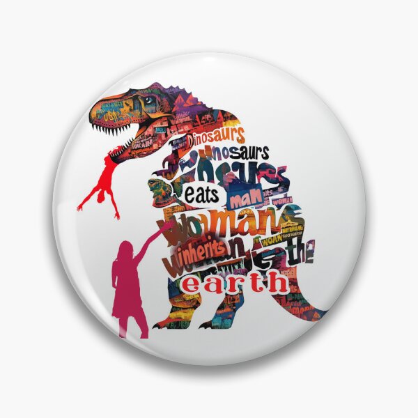 Item preview, Dinosaurs eats man woman inherits the earth  designed and sold by JanChryzostom.