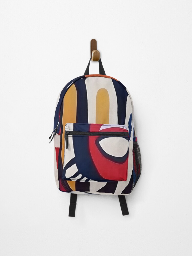 Thumbnail 1 of 3, Backpack, African Shape Pattern designed and sold by sharamv.