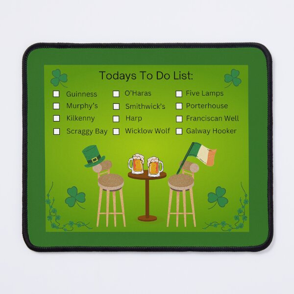 Item preview, Irish Beer Drinking St Patrick's Day List designed and sold by EJVisuals.
