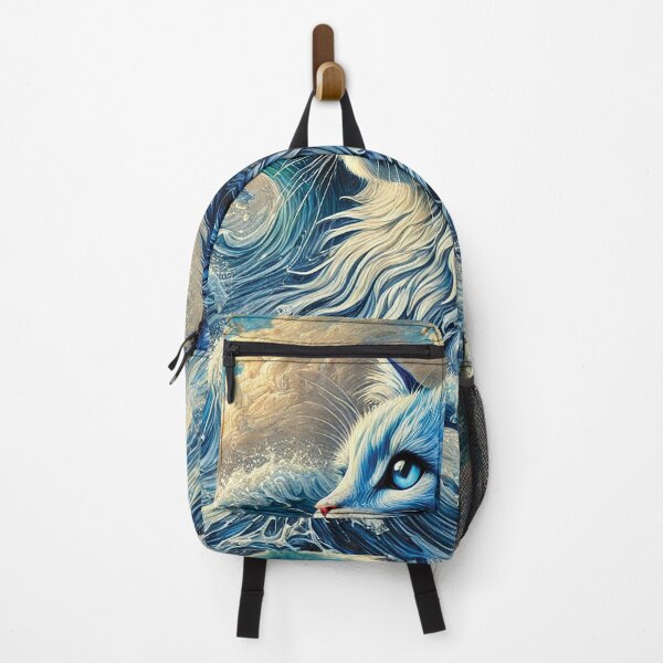 Item preview, Ocean Spirit Cat – Majestic Feline Amidst Powerful Waves designed and sold by Gold Turtle Lina.