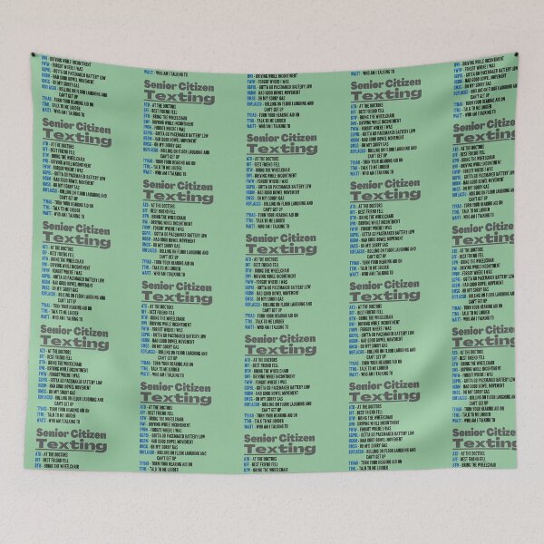 Item preview, Senior Citizens Texting-Fun, Novelty Birthday Gift designed and sold by Old Age Ain't For Sissies!.