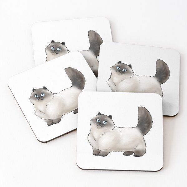 Item preview, Cat - Himalayan - Wide-eyed Smoke designed and sold by Jennifer Stolzer.