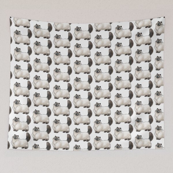 Item preview, Cat - Himalayan - Wide-eyed Smoke designed and sold by Jennifer Stolzer.