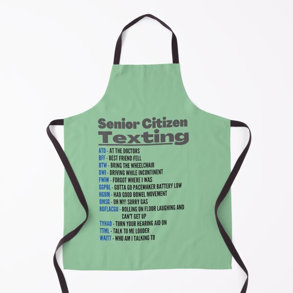 Item preview, Senior Citizens Texting-Fun, Novelty Birthday Gift designed and sold by Old Age Ain't For Sissies!.