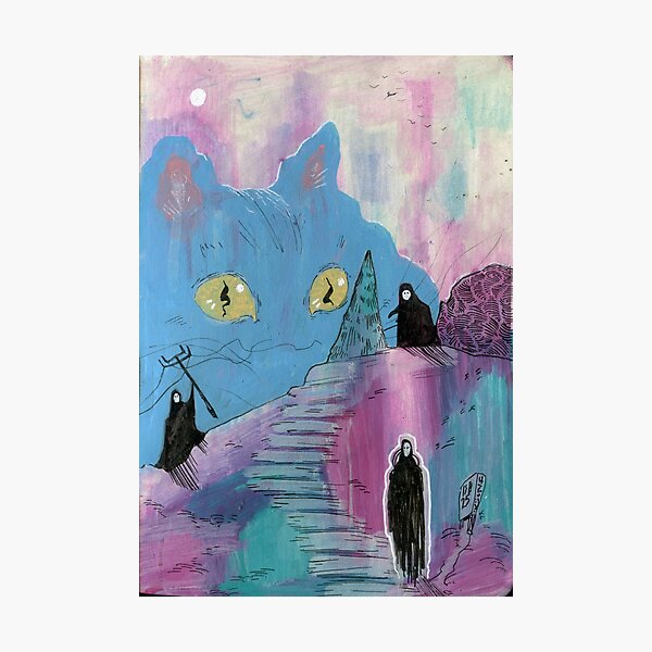 Item preview, Cats Can See Secret Underground Universes designed and sold by Isberg Illustration.
