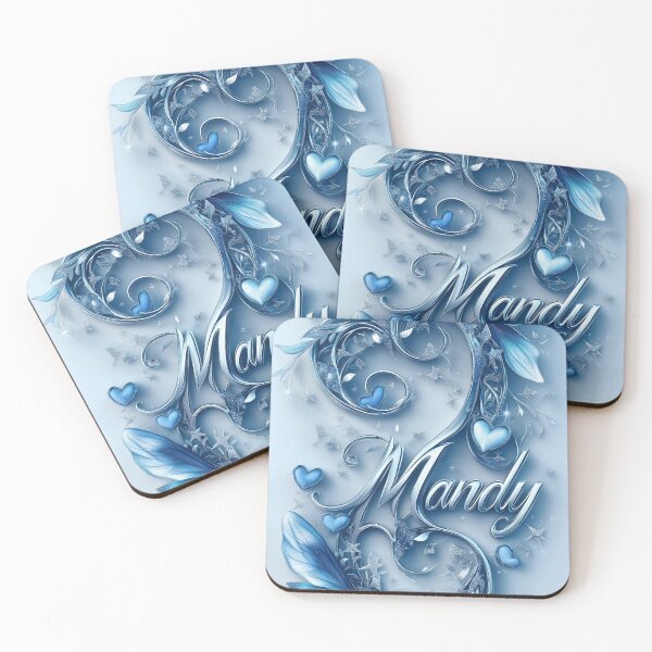 Item preview, This design is a luxurious and elegant digital artwork featuring the name "Mandy" in a stunning, ornate script.  designed and sold by Ice Diamond Designs.