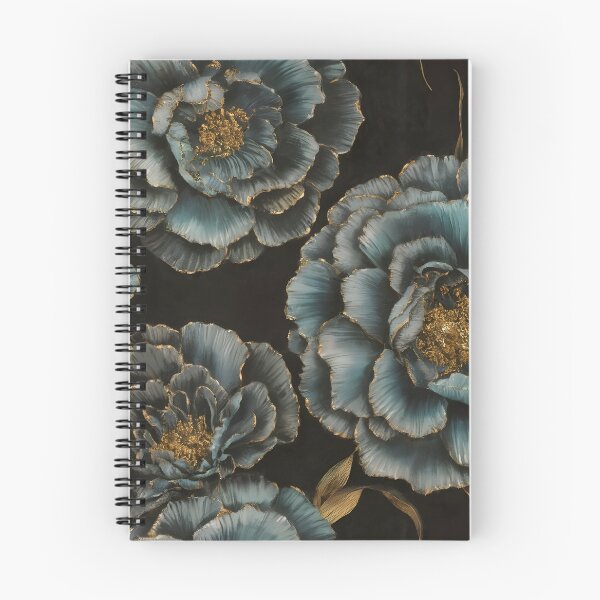 Item preview, Blue And Gold Flowers Pattern Design designed and sold by decoluxe.