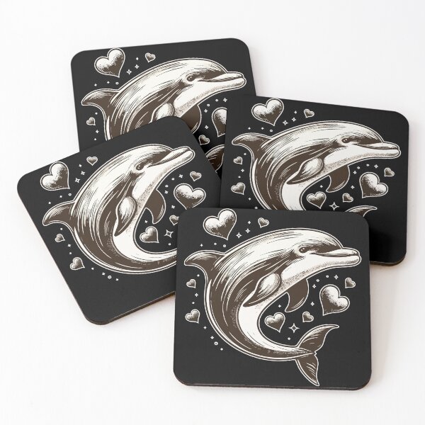 Item preview, Dolphin Love Vintage designed and sold by TomFrontierArt.