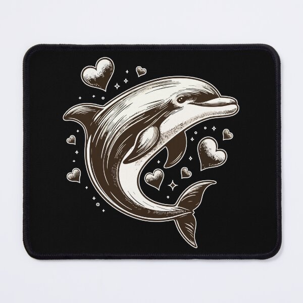 Item preview, Dolphin Love Vintage designed and sold by TomFrontierArt.