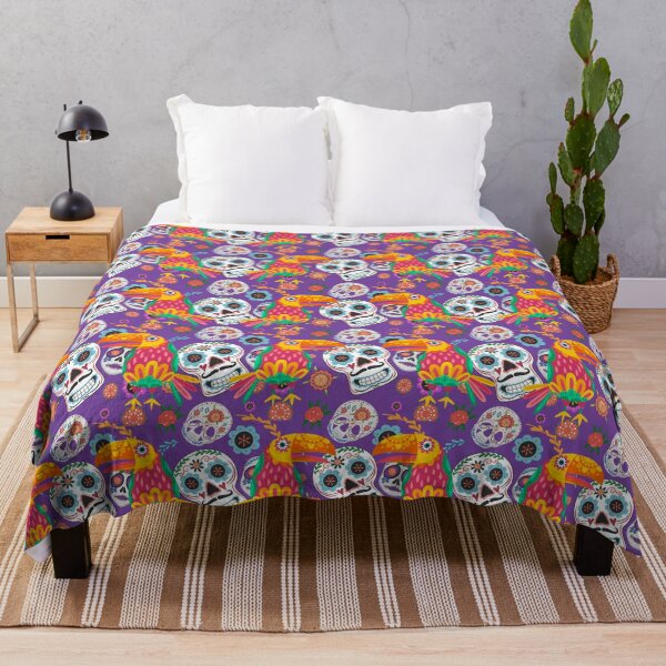 Item preview, Sugar Skulls & Toucans designed and sold by For-The-Love-Of.