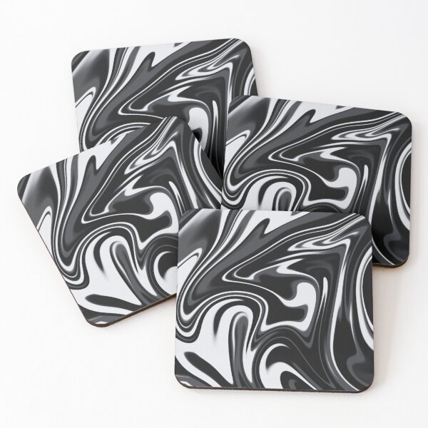Item preview, Black,white,grey liquify pattern designed and sold by cutecrazytshirt.