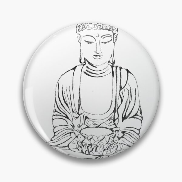 Item preview, Seated Buddha Drawing  designed and sold by Girl-meets-joy.