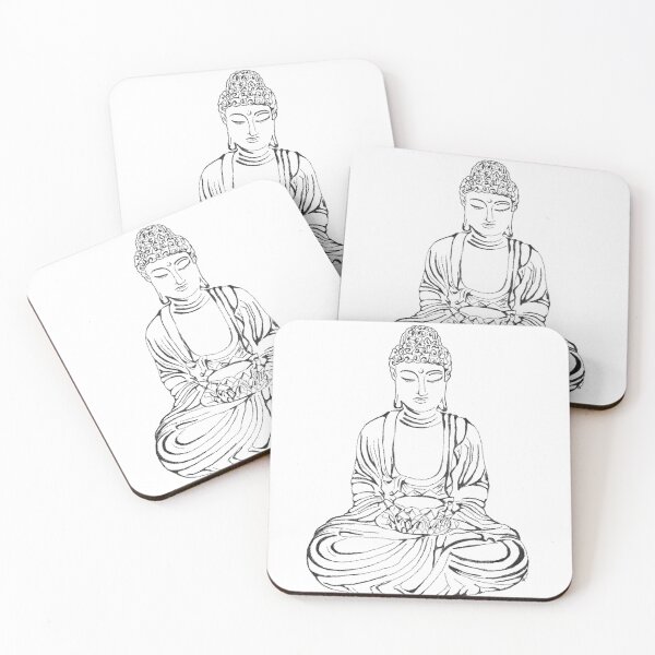 Item preview, Seated Buddha Drawing  designed and sold by Girl-meets-joy.