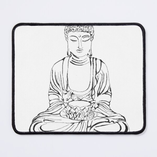 Item preview, Seated Buddha Drawing designed and sold by Girl-meets-joy.