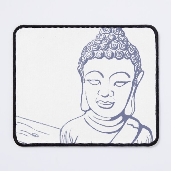Item preview, Buddha Statue Drawing designed and sold by Girl-meets-joy.