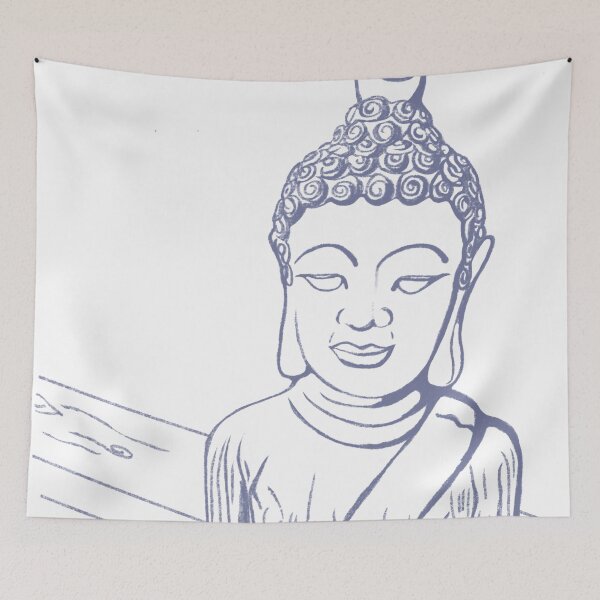 Item preview, Buddha Statue Drawing  designed and sold by Girl-meets-joy.