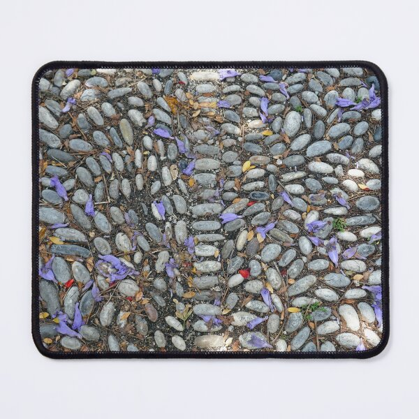 Item preview, Purple petals on pebble pavement designed and sold by paulboizot.
