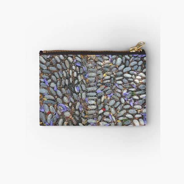 Item preview, Purple petals on pebble pavement designed and sold by paulboizot.