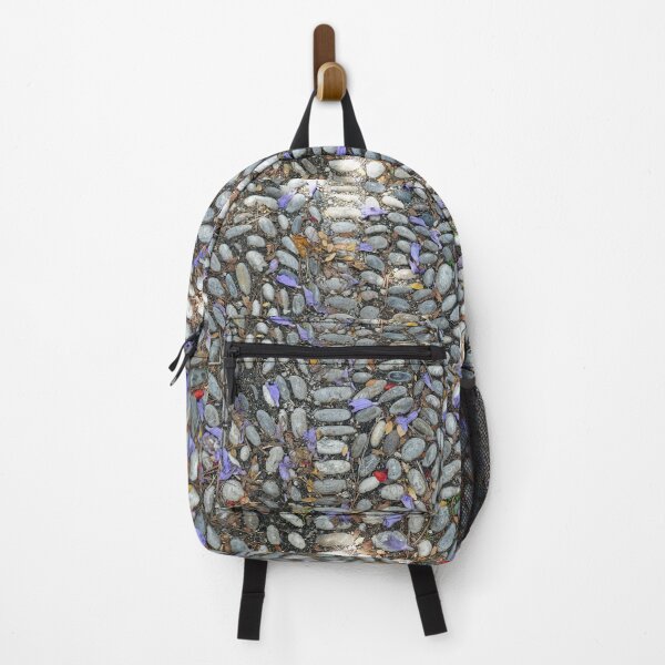 Item preview, Purple petals on pebble pavement designed and sold by paulboizot.