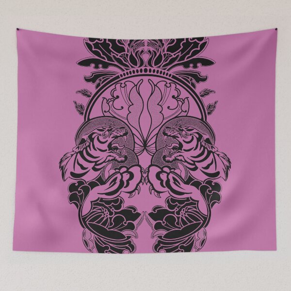 Item preview, Mirror Tigers Dark Pink designed and sold by bfg-adam.