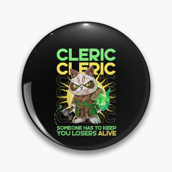 Item preview, Cleric Cat designed and sold by Not Enough Mana - RPG Stuff.