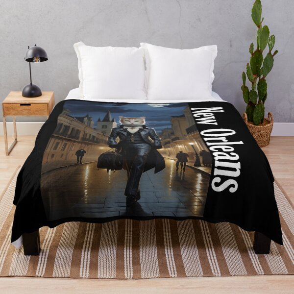 Item preview, Vampire Cat with St. Louis in New Orleans Gothic Art designed and sold by WorldRoverShirt.