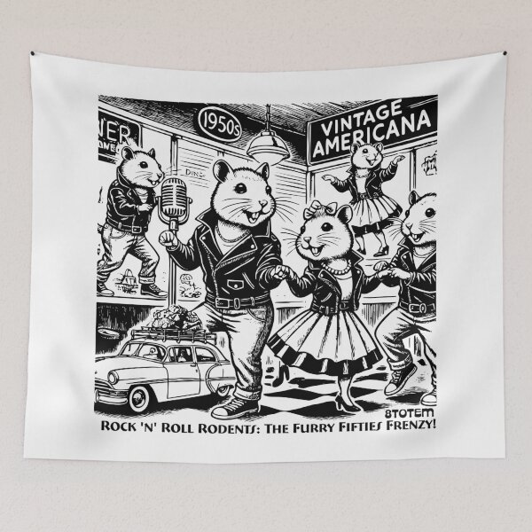 Item preview, Rock 'n' Roll Rodents: The Furry Fifties Frenzy! designed and sold by 8Totem.